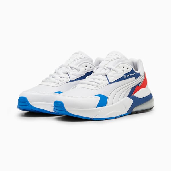 BMW M Motorsport VIS2K Men's Sneakers, PUMA White-Pro Blue, extralarge