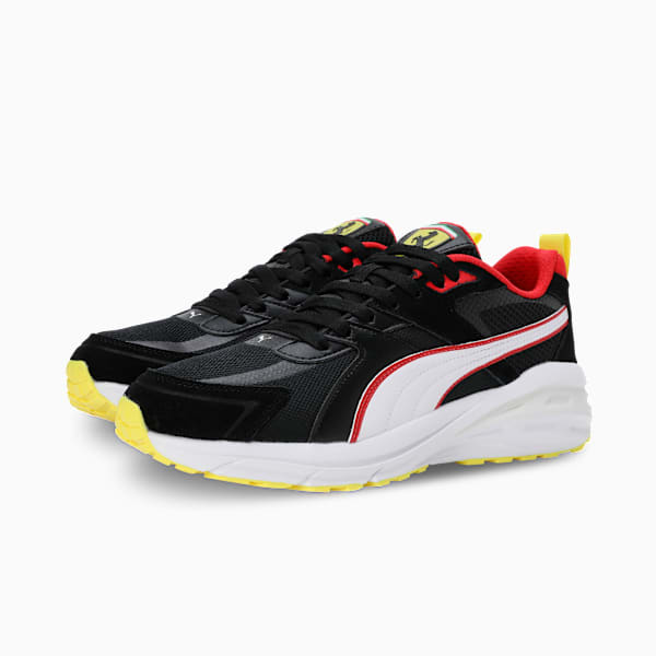 Scuderia Ferrari Hypnotic Motorsport Sneakers, PUMA Black-PUMA White-Speed Yellow, extralarge-IND