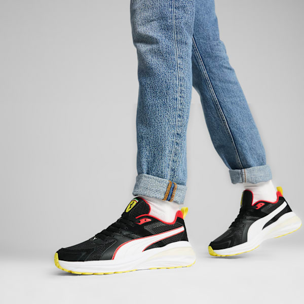 Scuderia Ferrari Hypnotic Motorsport Sneakers, PUMA Black-PUMA White-Speed Yellow, extralarge-IND