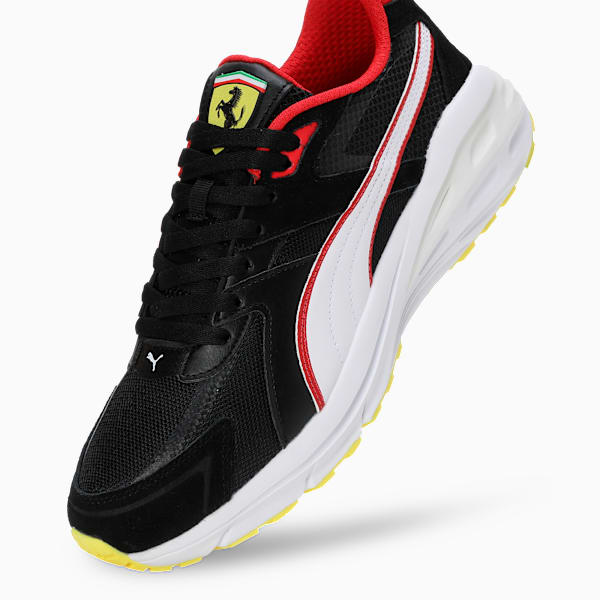 Scuderia Ferrari Hypnotic Motorsport Sneakers, PUMA Black-PUMA White-Speed Yellow, extralarge-IND