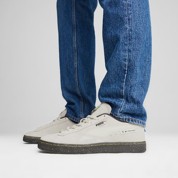 BMW M Motorsport Suede Sneakers, Vapor Gray, extralarge-IND