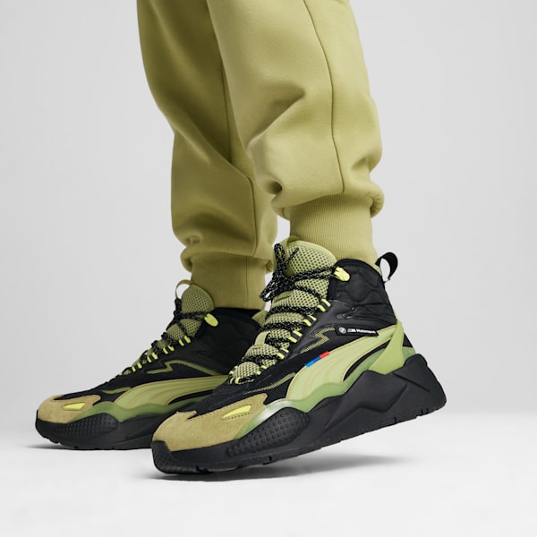 Sneakers BMW M Motorsport RS-X Mid Homme, PUMA Black-Calming Green, extralarge
