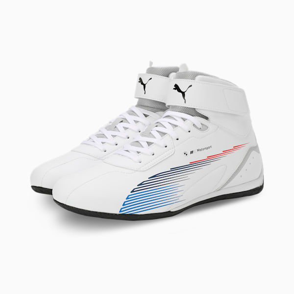 BMW M Motorsport Neo Cat Mid 2.0 Sneakers, PUMA White-Cool Light Gray, extralarge-IND