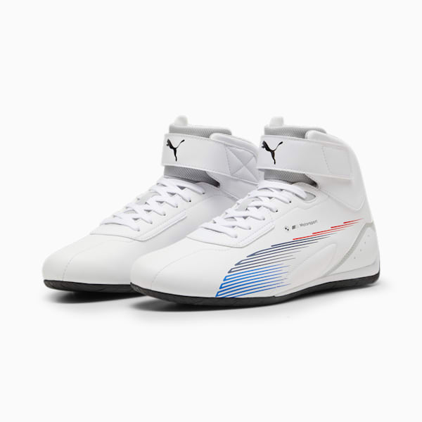 BMW M Motorsport Neo Cat Mid 2.0 Men's Shoes, PUMA White-Cool Light Gray, extralarge