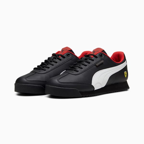 Scuderia Ferrari Roma Via Men's Sneakers, PUMA Black-PUMA White, extralarge