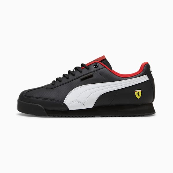 Scuderia Ferrari Roma Via Men's Sneakers, PUMA Black-PUMA White, extralarge