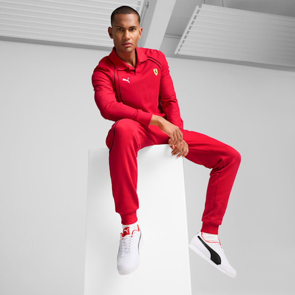 Scuderia Ferrari Roma Via Men's Sneakers, PUMA White-PUMA Black, extralarge