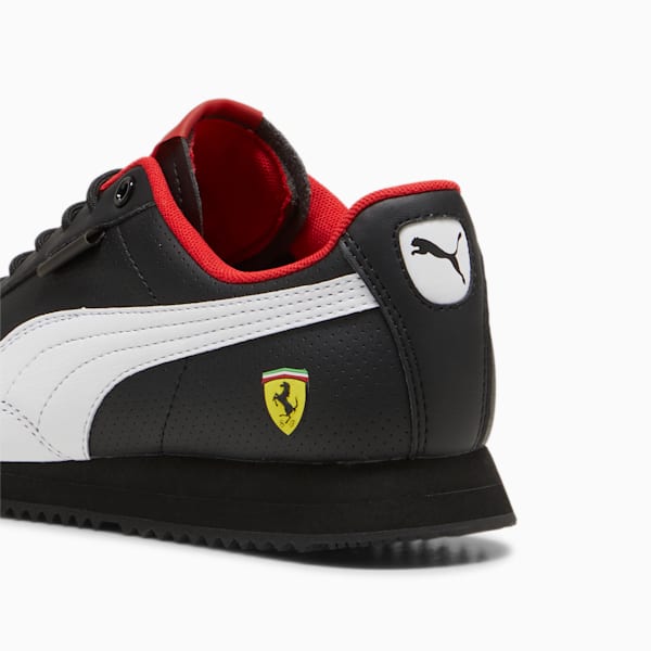 Scuderia Ferrari Roma Via Big Kids' Sneakers, PUMA Black-PUMA White, extralarge
