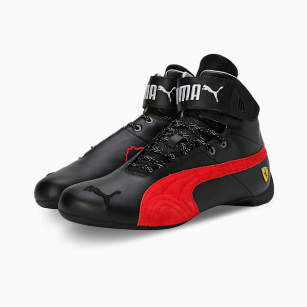 Scuderia Ferrari Future Cat Mid Motorsport Sneakers, PUMA Black-Rosso Corsa, extralarge-IND