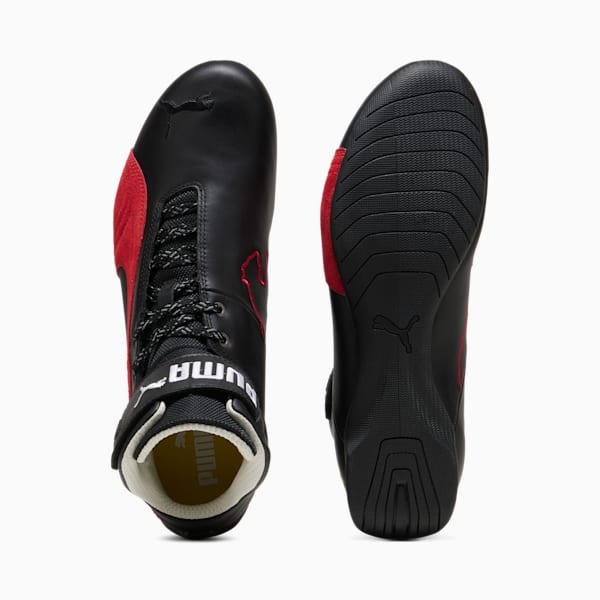 Scuderia Ferrari Future Cat Mid Men's Sneakers, PUMA Black-Rosso Corsa, extralarge