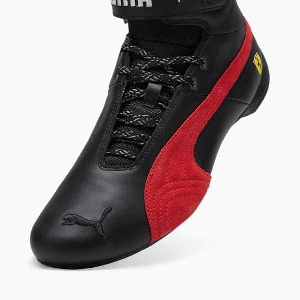 Scuderia Ferrari Future Cat Mid Men's Sneakers, PUMA Black-Rosso Corsa, extralarge