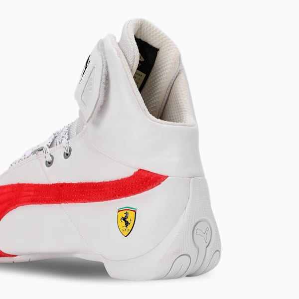 Scuderia Ferrari Future Cat Mid Motorsport Sneakers, PUMA White-Rosso Corsa, extralarge-IND