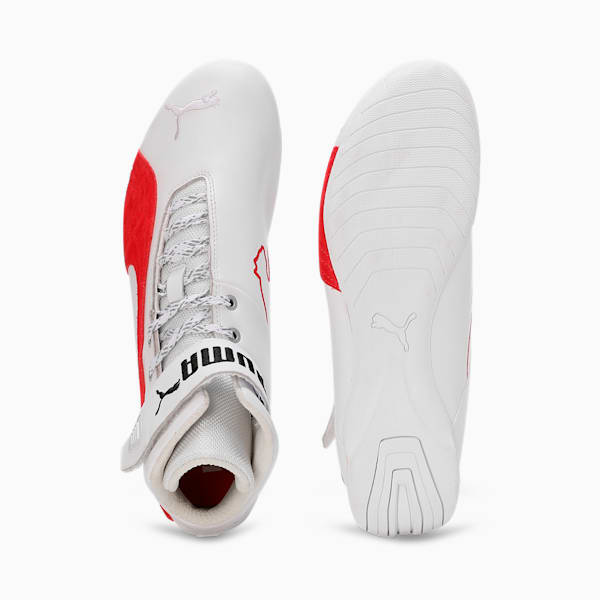 Scuderia Ferrari Future Cat Mid Motorsport Sneakers, PUMA White-Rosso Corsa, extralarge-IND