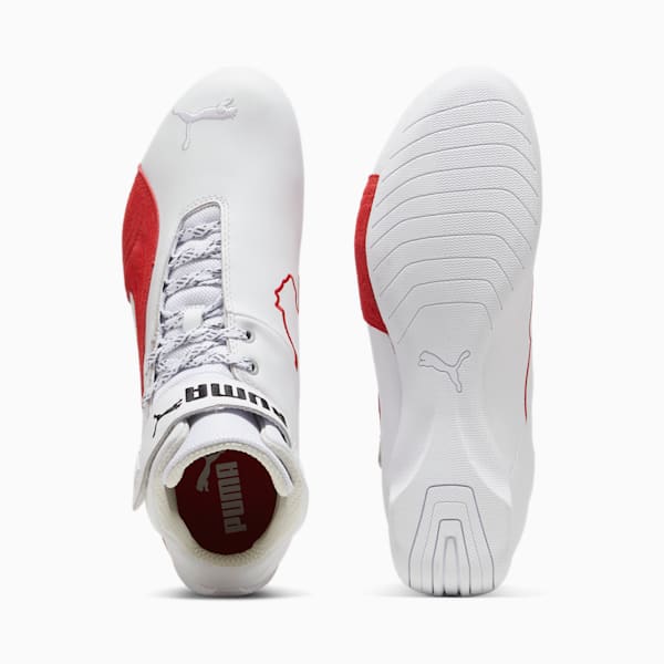 Scuderia Ferrari Future Cat Mid Men's Sneakers, PUMA White-Rosso Corsa, extralarge