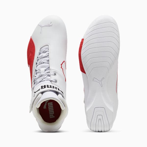 Tenis Scuderia Ferrari Future Cat Mid, PUMA White-Rosso Corsa, extralarge
