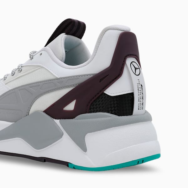 Mercedes-AMG Petronas F1® RS-X Textile Motorsport Sneakers, PUMA White-Midnight Plum, extralarge-IND