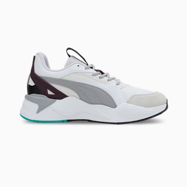 Mercedes-AMG Petronas F1® RS-X Textile Motorsport Sneakers, PUMA White-Midnight Plum, extralarge-IND