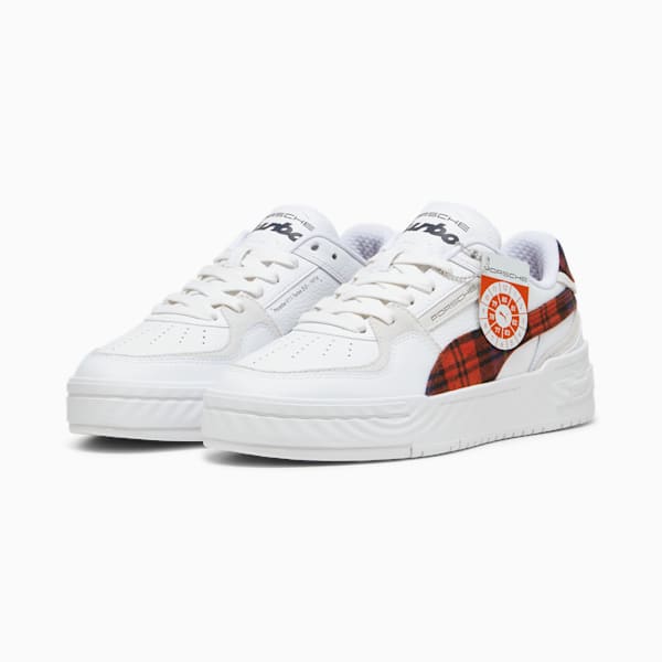 Porsche Legacy CA Pro Tartan Sneakers, PUMA White-Redmazing, extralarge