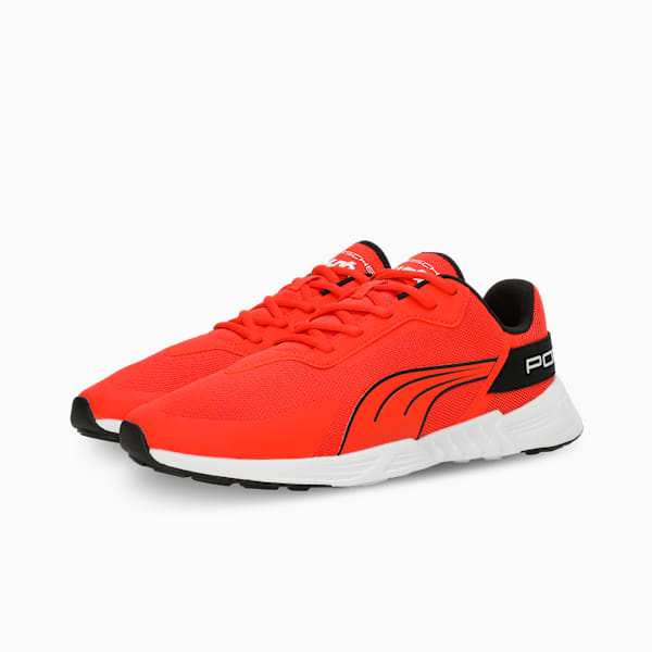 Porsche Legacy Tiburion Logo Turbo Motorsport Sneakers, Redmazing-PUMA Black, extralarge-IND