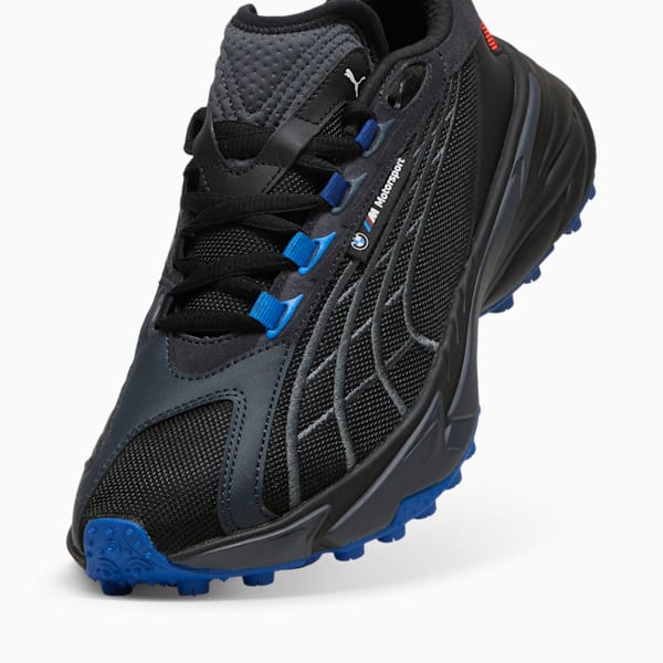 Tenis BMW M Motorsport Spirex para hombre, PUMA Black-Cool Cobalt-Pop Red, extralarge