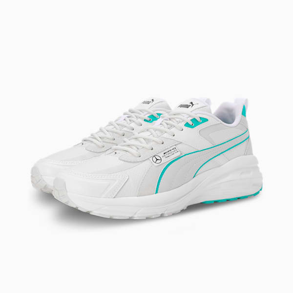 Mercedes-AMG Petronas F1® Hypnotic Unisex Motorsport Sneakers, PUMA White-Feather Gray, extralarge-IND