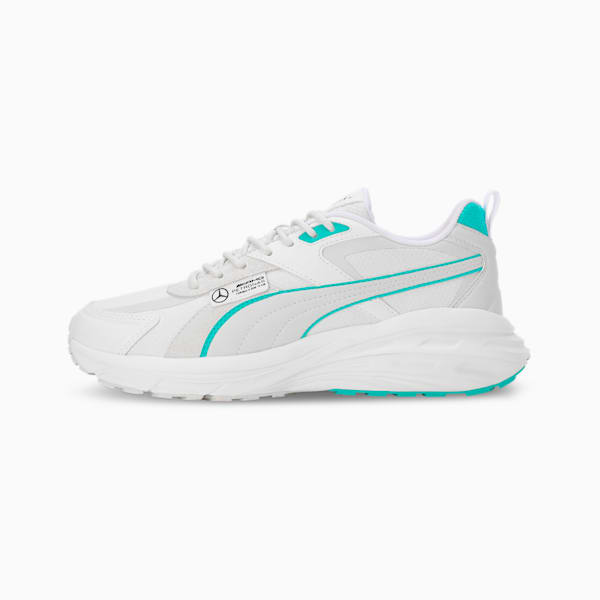 Mercedes-AMG Petronas F1® Hypnotic Unisex Motorsport Sneakers, PUMA White-Feather Gray, extralarge-IND