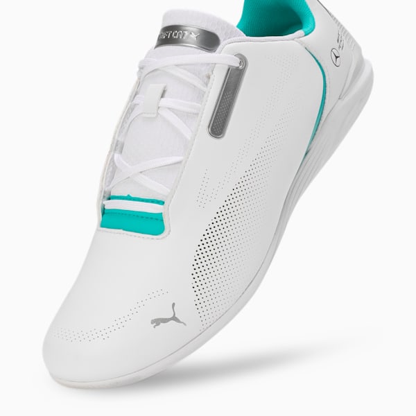 Mercedes-AMG Petronas F1® Drift Cat Decima 2.0 Unisex Motorsport Sneakers, PUMA White-Sheen Green, extralarge-IND