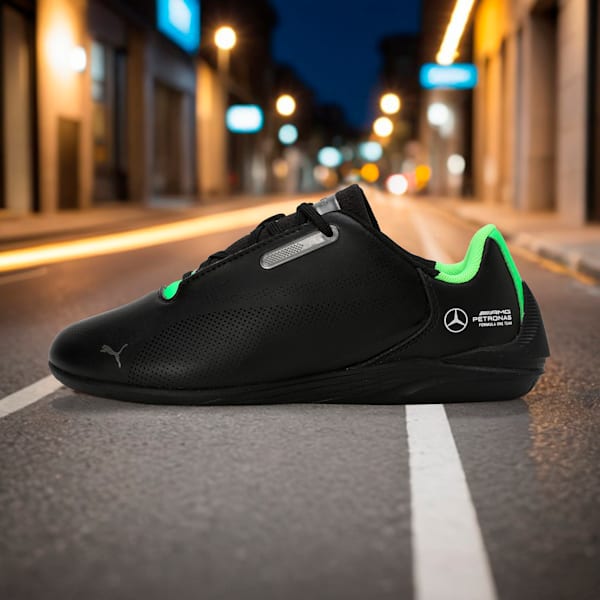 Mercedes-AMG Petronas F1® Drift Cat Decima 2.0 Youth Sneakers, PUMA Black-Fizzy Green, extralarge-IND