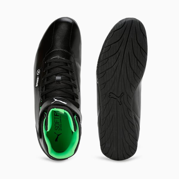 Mercedes-AMG Petronas F1® Neo Cat Mid 2.0 Unisex Motorsport Sneakers, PUMA Black-Fizzy Green, extralarge-IND