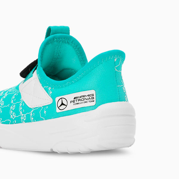 Mercedes-AMG Petronas F1® Slipkart Kid's Motorsport Sneakers, Sheen Green-PUMA White, extralarge-IND