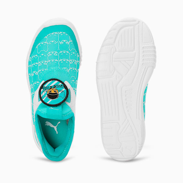 Mercedes-AMG Petronas F1® Slipkart Kid's Motorsport Sneakers, Sheen Green-PUMA White, extralarge-IND