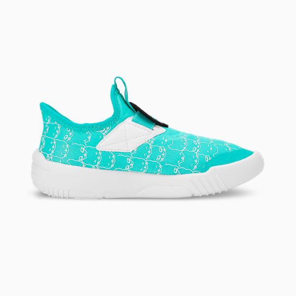 Mercedes-AMG Petronas F1® Slipkart Kid's Motorsport Sneakers, Sheen Green-PUMA White, extralarge-IND
