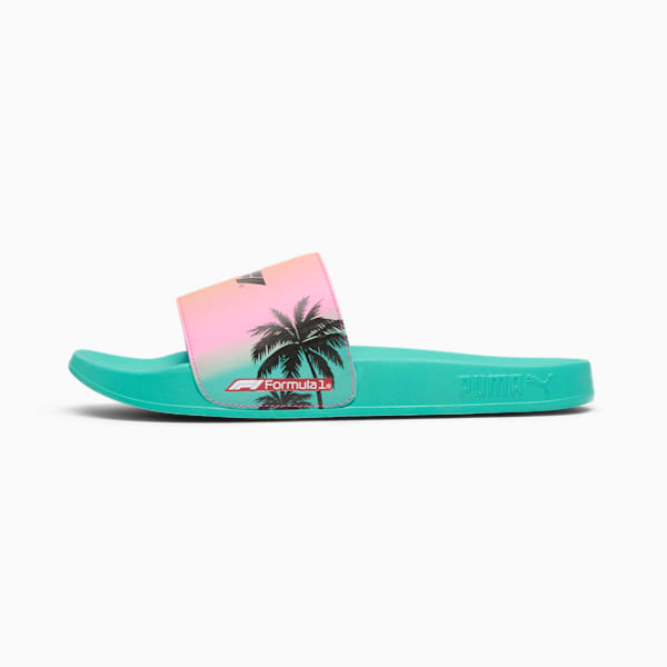 Chanclas PUMA x F1® Leadcat 2.0 Miami Grand Prix, Sparkling Green-Clementine-Poison Pink, extralarge