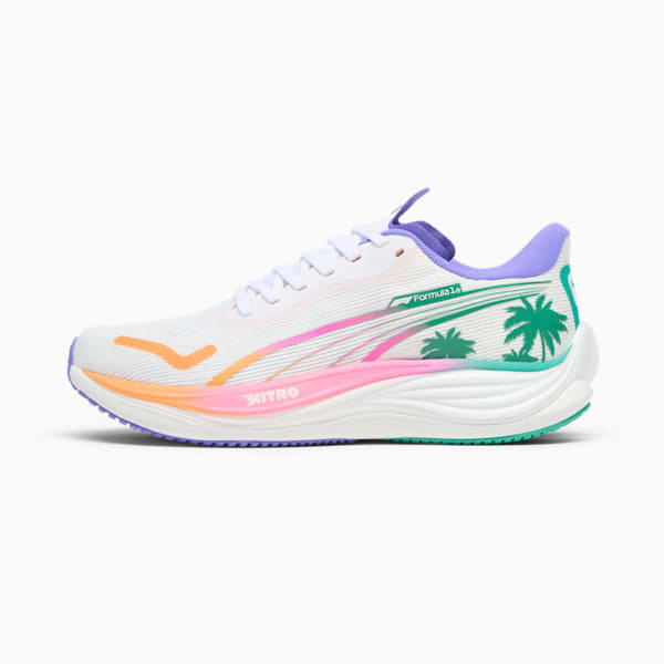 PUMA x F1® Velocity NITRO™ 3 Miami Grand Prix Men's Sneakers, PUMA White-Dark Amethyst, extralarge