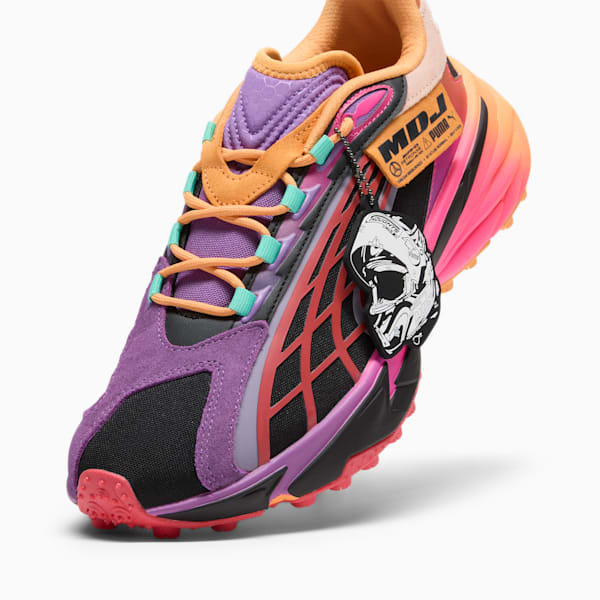 Mercedes-AMG Petronas F1® Team x Mad Dog Jones Spirex Running Sneakers, PUMA Black-Clementine-Ultraviolet, extralarge