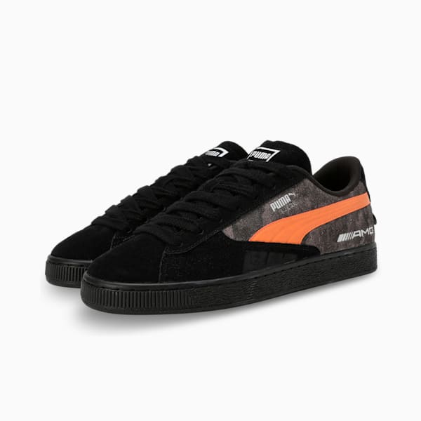 Mercedes-AMG Motorsport Suede T Motorsport Sneakers, PUMA Black-Bright Melon, extralarge-IND