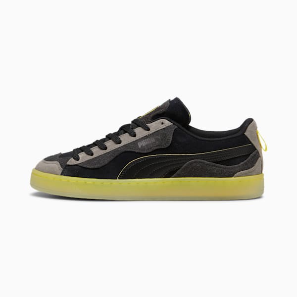 Sneakers Scuderia Ferrari Suede Trippy, PUMA Black-Speed Yellow, extralarge