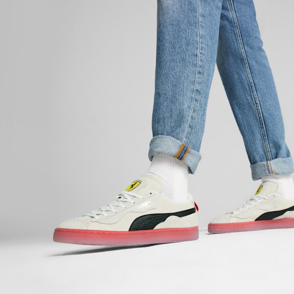 Sneakers Scuderia Ferrari Suede Trippy, PUMA White-PUMA Black, extralarge