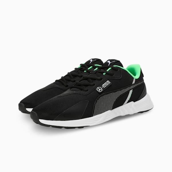 Mercedes-AMG Petronas F1® Tiburion Unisex Motorsport Sneakers, PUMA Black-Fizzy Green, extralarge-IND