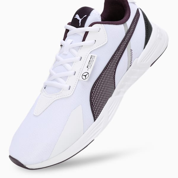 Mercedes-AMG Petronas F1® Tiburion Unisex Motorsport Sneakers, PUMA White-Midnight Plum, extralarge-IND