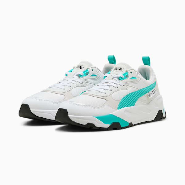 Tenis unisex Mercedes-AMG Petronas F1® Trinity, PUMA White-Sheen Green, extralarge