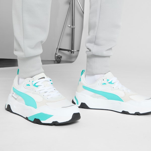 Tenis unisex Mercedes-AMG Petronas F1® Trinity, PUMA White-Sheen Green, extralarge