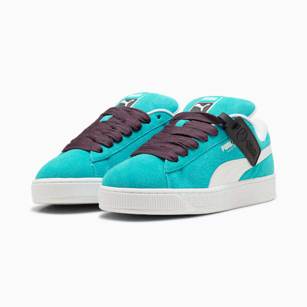 Mercedes-AMG Petronas F1® Suede XL Sneakers, Sheen Green-PUMA White, extralarge