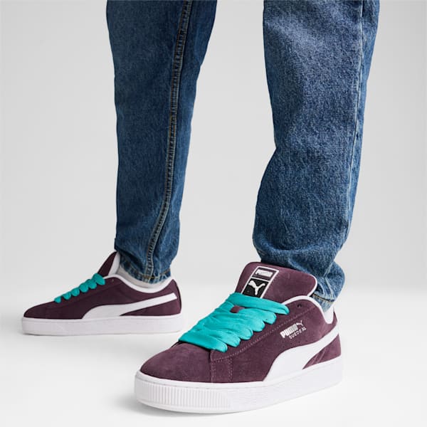 Sneakers Mercedes-AMG Petronas F1® Suede XL, Midnight Plum-PUMA White, extralarge