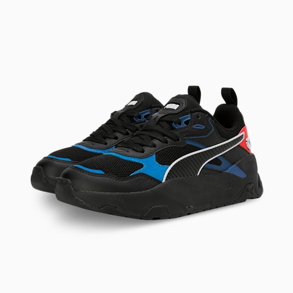 BMW M Motorsport Trinity Youth Sneakers, PUMA Black-Pro Blue-Pop Red, extralarge-IND