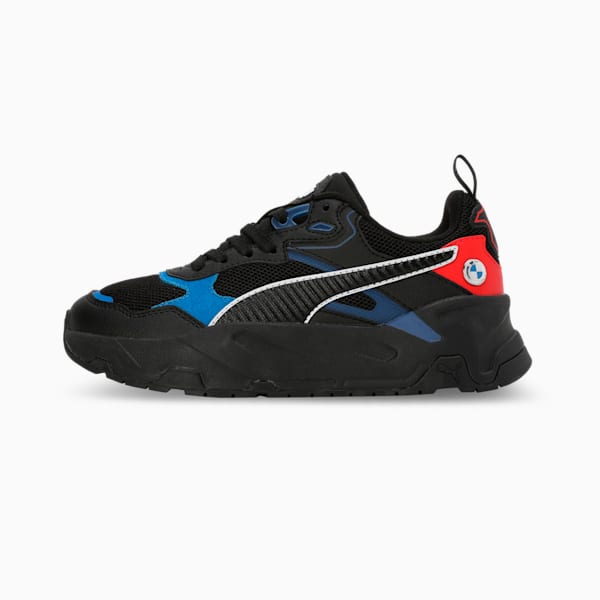 BMW M Motorsport Trinity Youth Sneakers, PUMA Black-Pro Blue-Pop Red, extralarge-IND