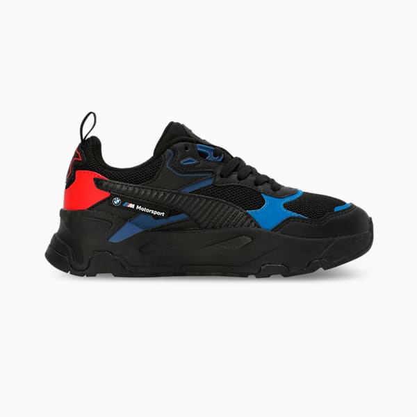 BMW M Motorsport Trinity Youth Sneakers, PUMA Black-Pro Blue-Pop Red, extralarge-IND