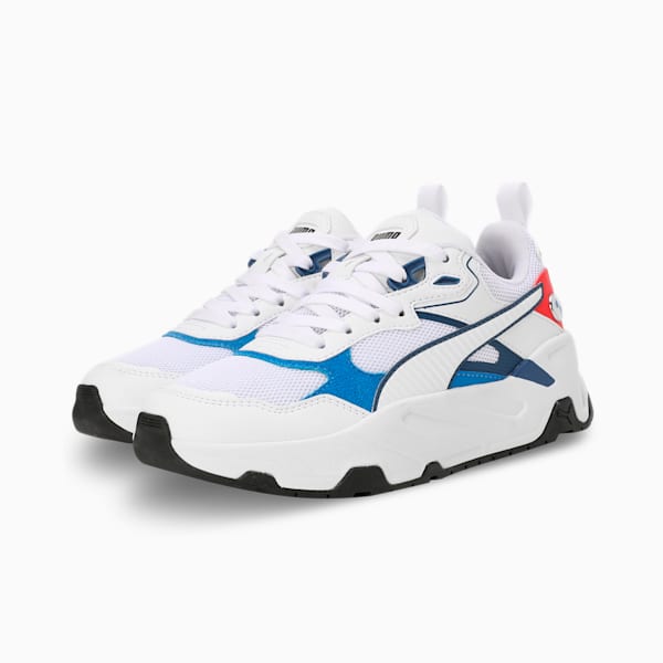 BMW M Motorsport Trinity Youth Sneakers, PUMA White-Pro Blue-Pop Red, extralarge-IND