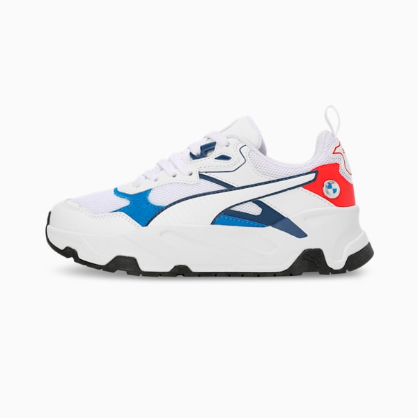 BMW M Motorsport Trinity Youth Sneakers, PUMA White-Pro Blue-Pop Red, extralarge-IND