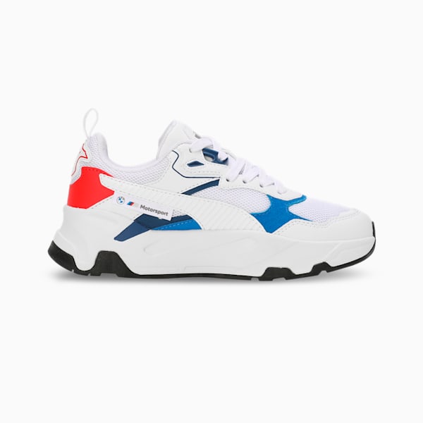 BMW M Motorsport Trinity Youth Sneakers, PUMA White-Pro Blue-Pop Red, extralarge-IND
